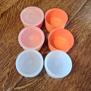 Vintage Tupperware Snack Canisters, Retired